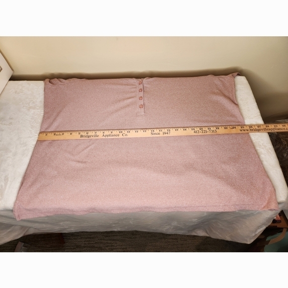 Athleta Uptempo Ribbed Henley Top Palermo Pink Size 3X - Picture 9 of 14